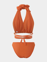 NEW FEELING Womens Orange Bikinis