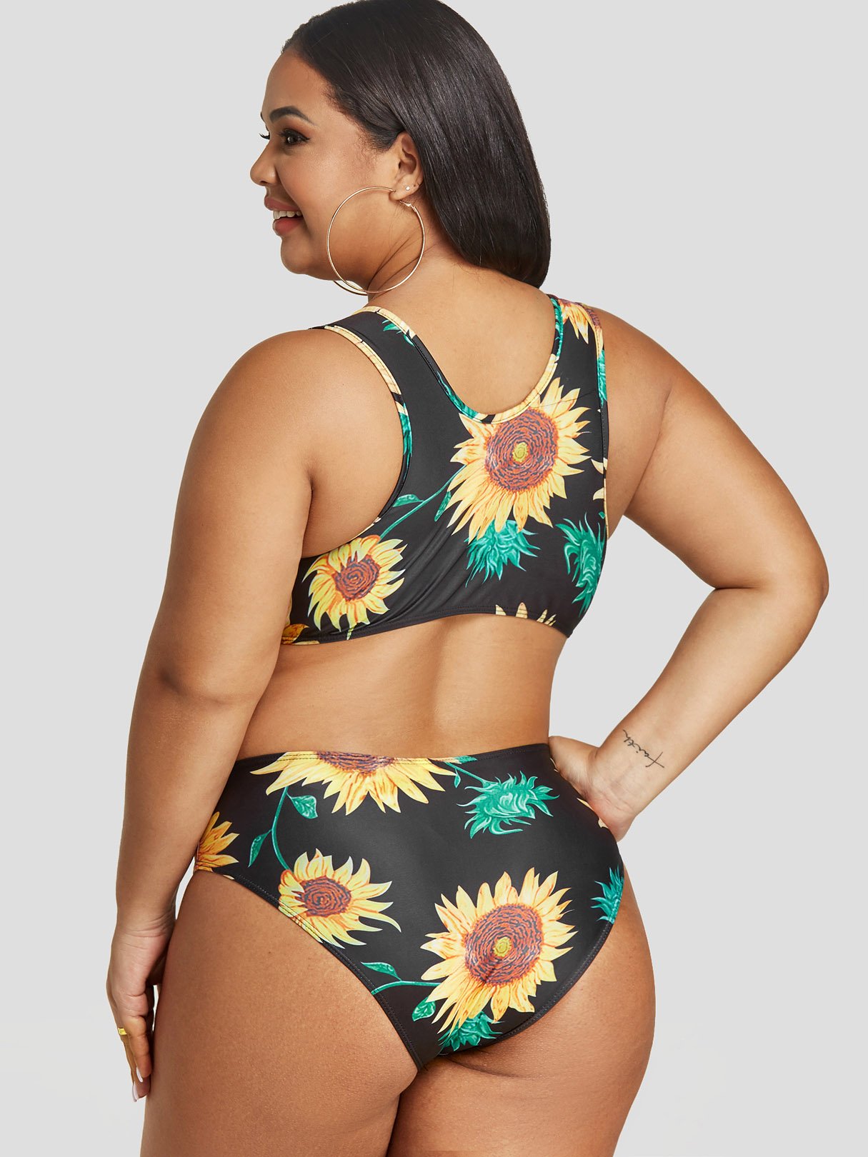 ODM Ladies Sleeveless Plus Size Swimwear