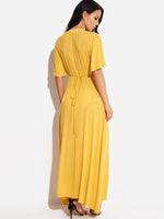 NEW FEELING Womens Yellow Sexy Dresses