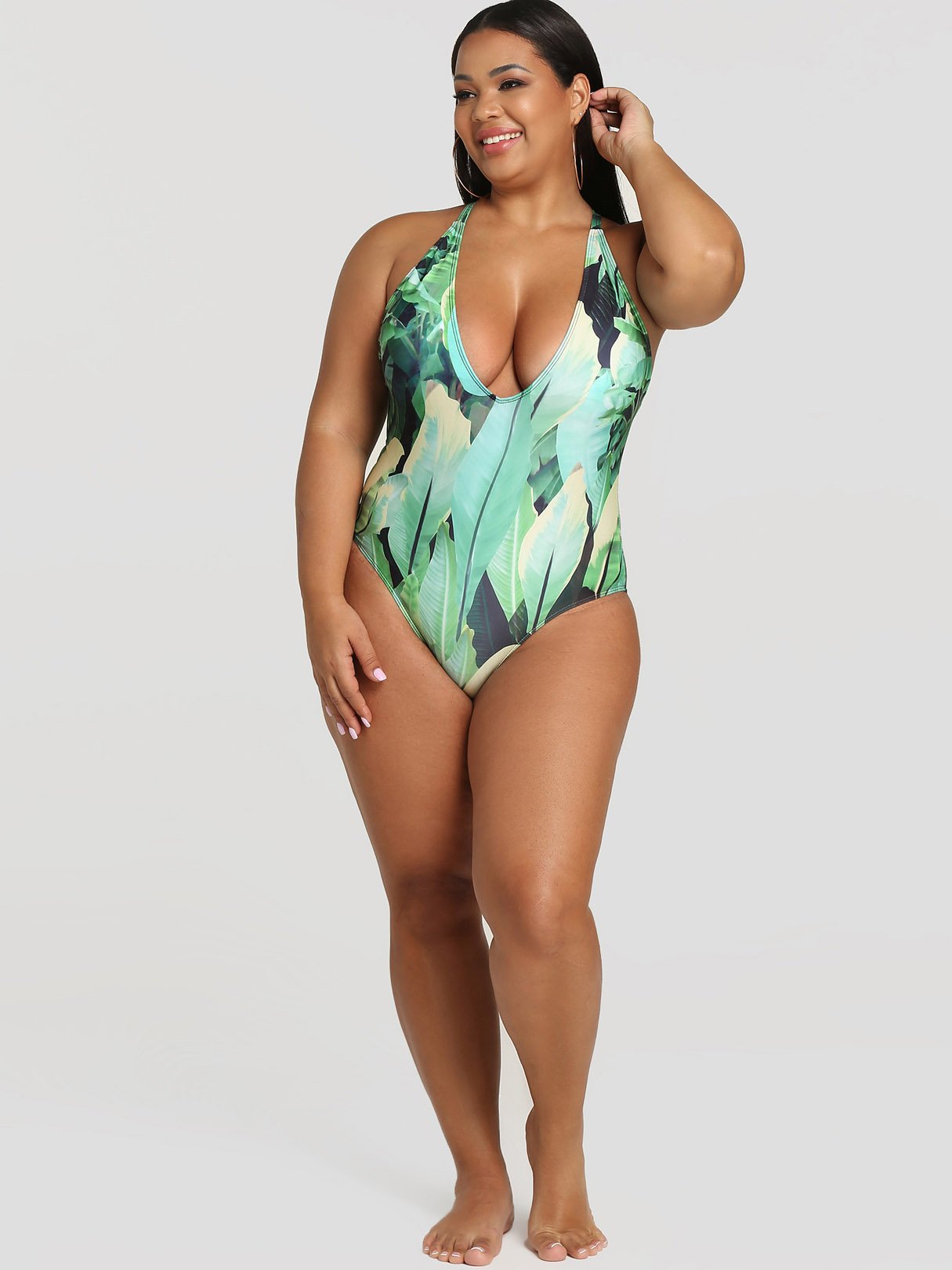 Custom Plus Size Swimwear With Sleeves