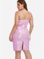 NEW FEELING Womens Pink Plus Size Dresses