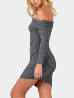 NEW FEELING Womens Grey Sexy Dresses