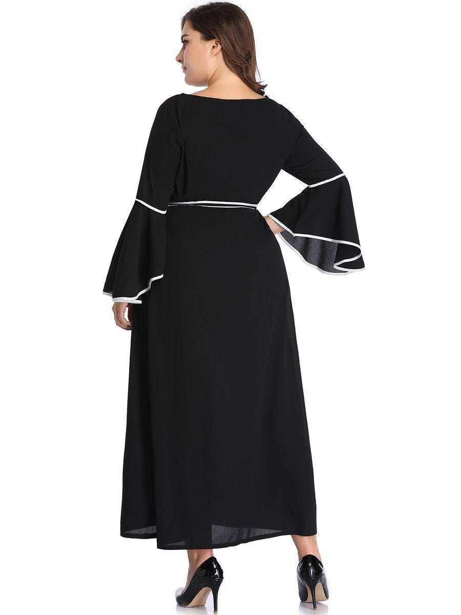 NEW FEELING Womens Black Plus Size Dresses