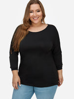 OEM Ladies Black Plus Size Tops