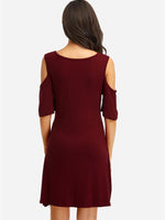 NEW FEELING Womens Burgundy Mini Dresses