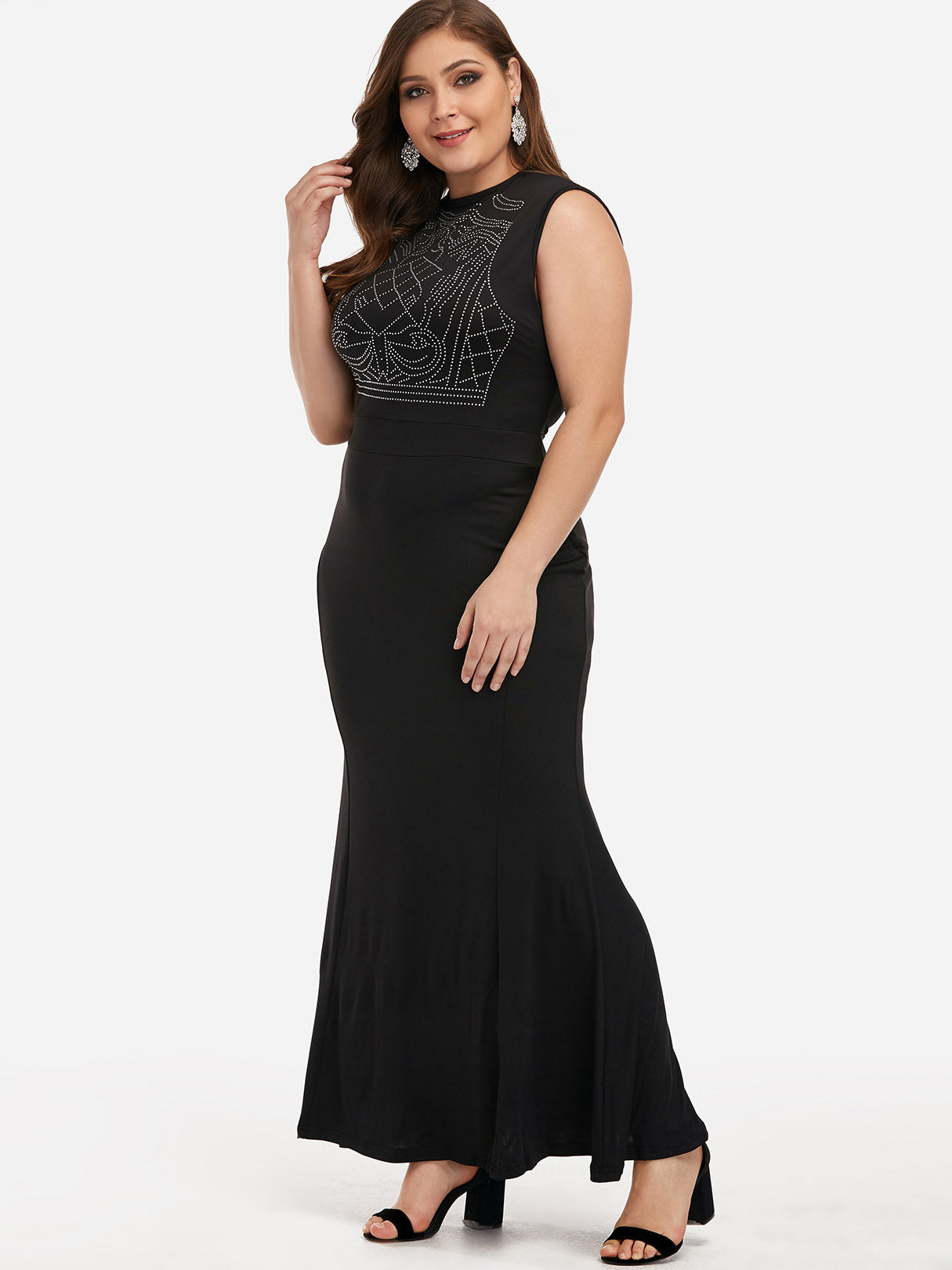 OEM Ladies Black Plus Size Dresses