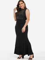 OEM Ladies Black Plus Size Dresses