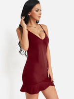 OEM Ladies Burgundy Bodycon Dresses