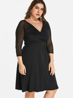 ODM Ladies 3/4 Sleeve Plus Size Dress