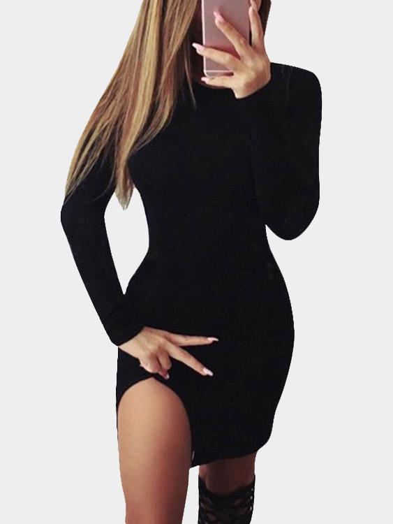 NEW FEELING Womens Black Bodycon Dresses