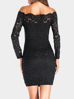 NEW FEELING Womens Black Off The Shoulder Dresses