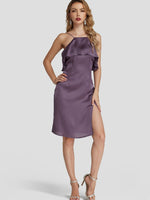 NEW FEELING Womens Purple Sexy Dresses