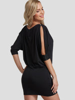 NEW FEELING Womens Black Bodycon Dresses