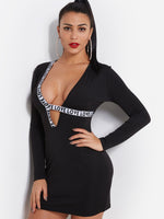 OEM Ladies Black Bodycon Dresses