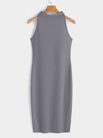 Custom Womens Sleeveless Midi Dress