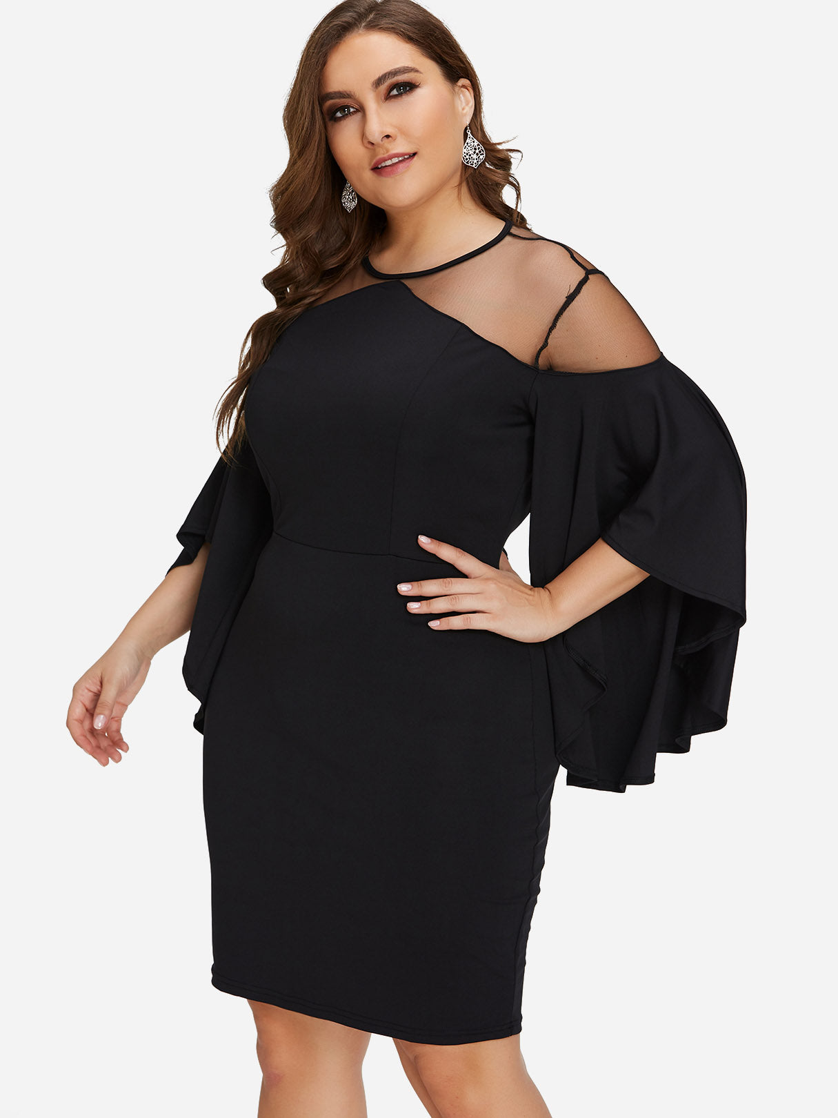 OEM Ladies Black Plus Size Dresses