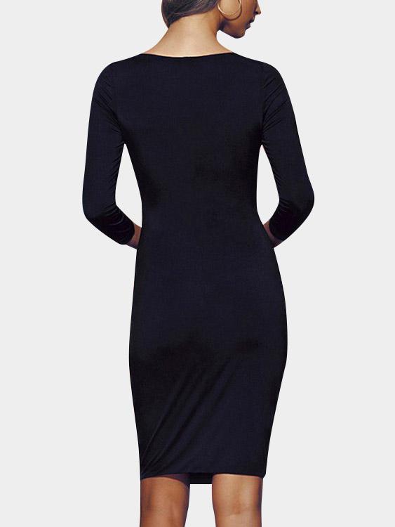 NEW FEELING Womens Black Bodycon Dresses