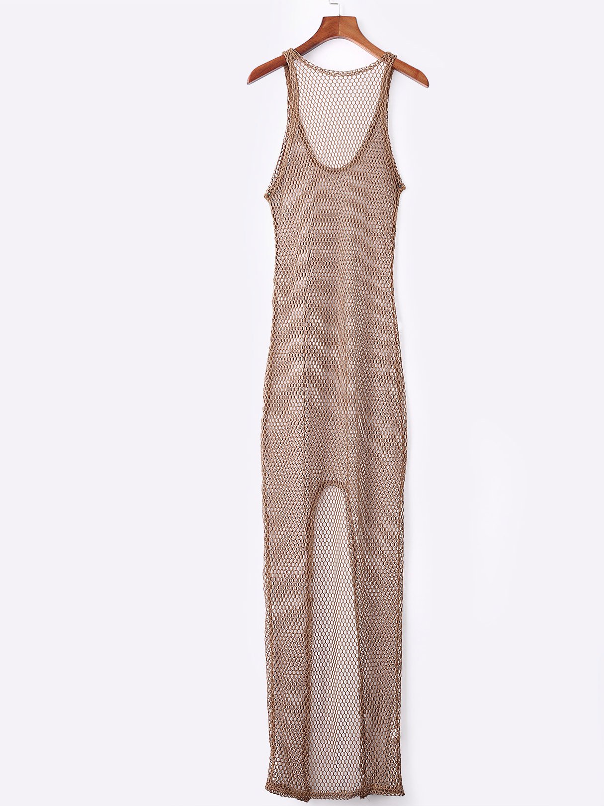 OEM Ladies Brown Maxi Dresses