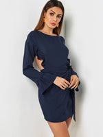 OEM Ladies Navy Sexy Dresses