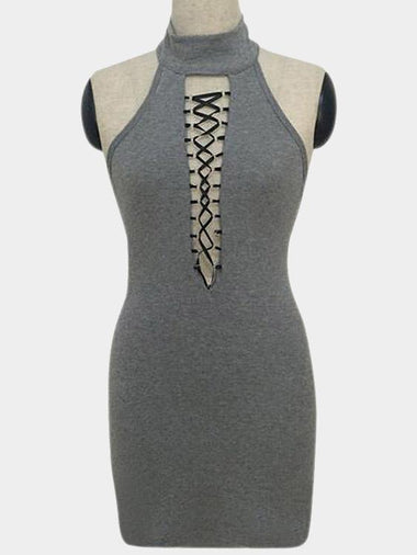 Wholesale Grey Sleeveless Dresses