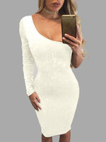 NEW FEELING Womens Apricot Bodycon Dresses