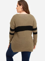 NEW FEELING Womens Beige Plus Size Tops