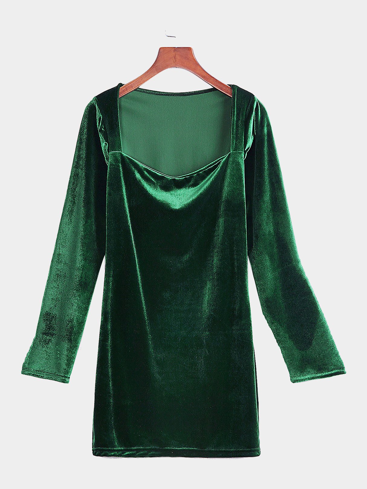 NEW FEELING Womens Green Mini Dresses