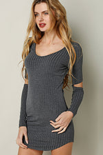 Wholesale Grey Long Sleeve Dresses