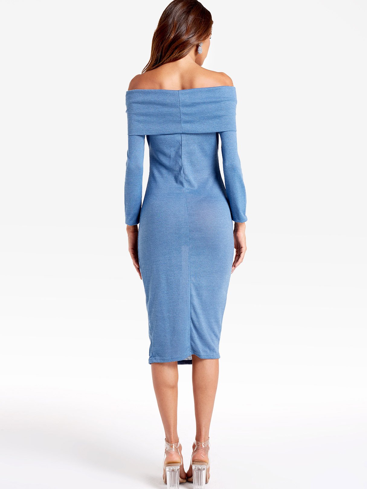 NEW FEELING Womens Blue Bodycon Dresses