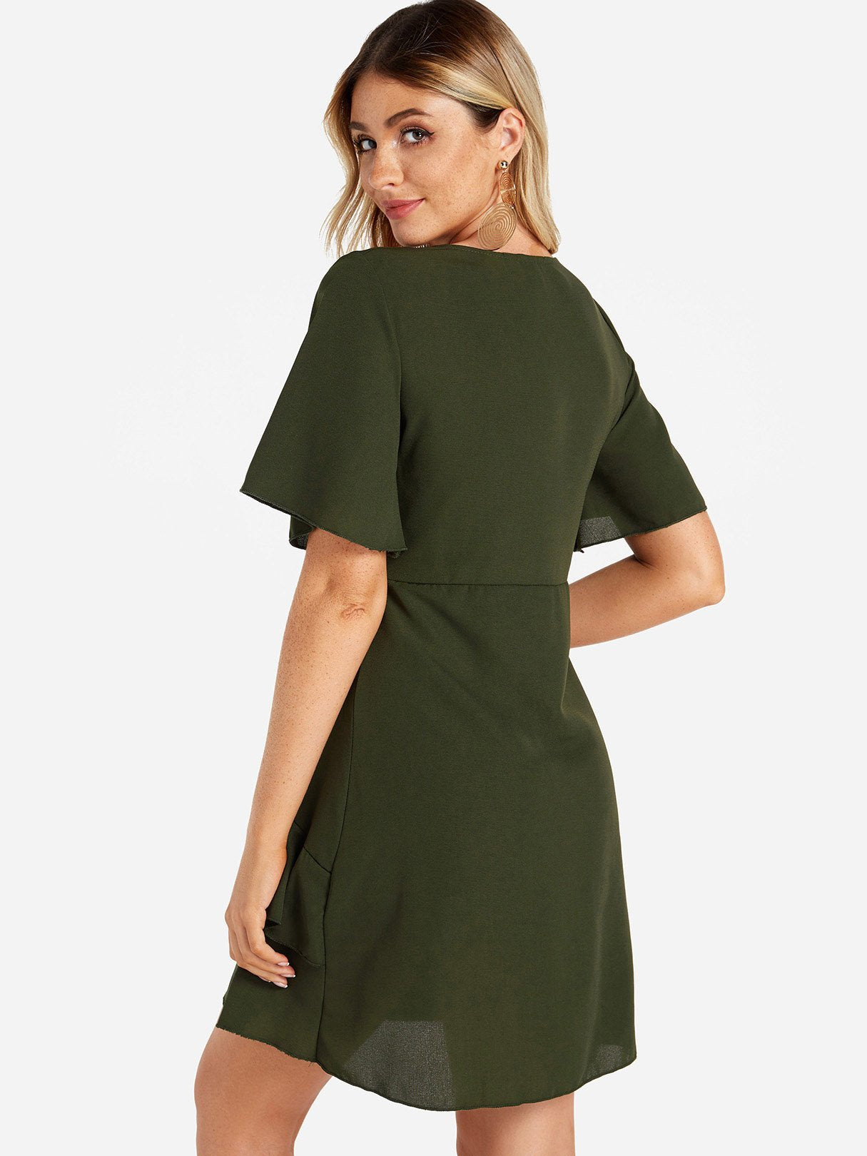 NEW FEELING Womens Green Sexy Dresses