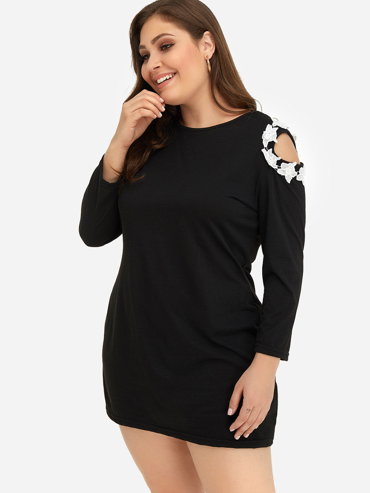 OEM Ladies Black Plus Size Dresses