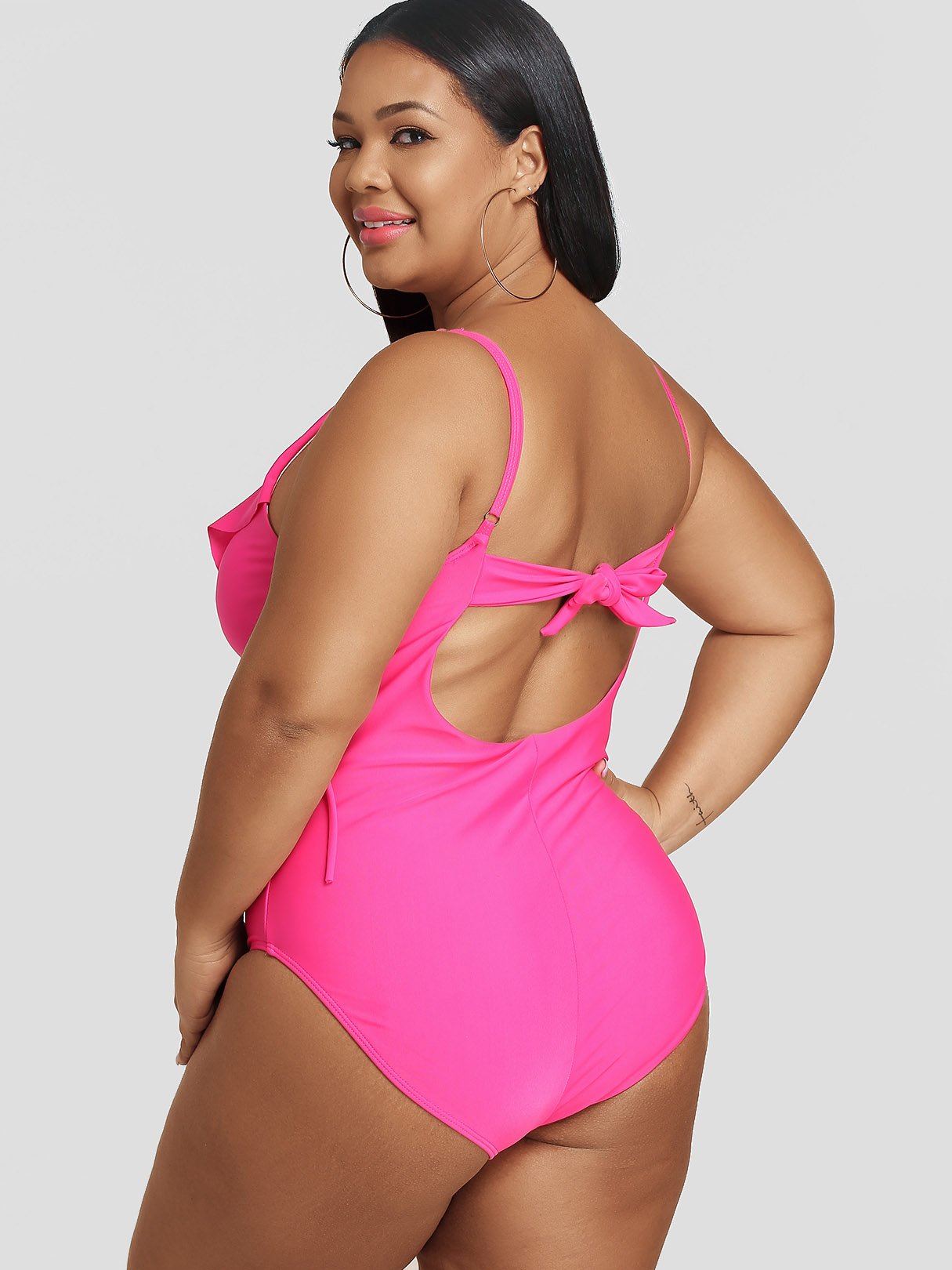 ODM Ladies Sleeveless Plus Size Swimwear