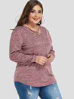 ODM Ladies Long Sleeve Plus Size Tops