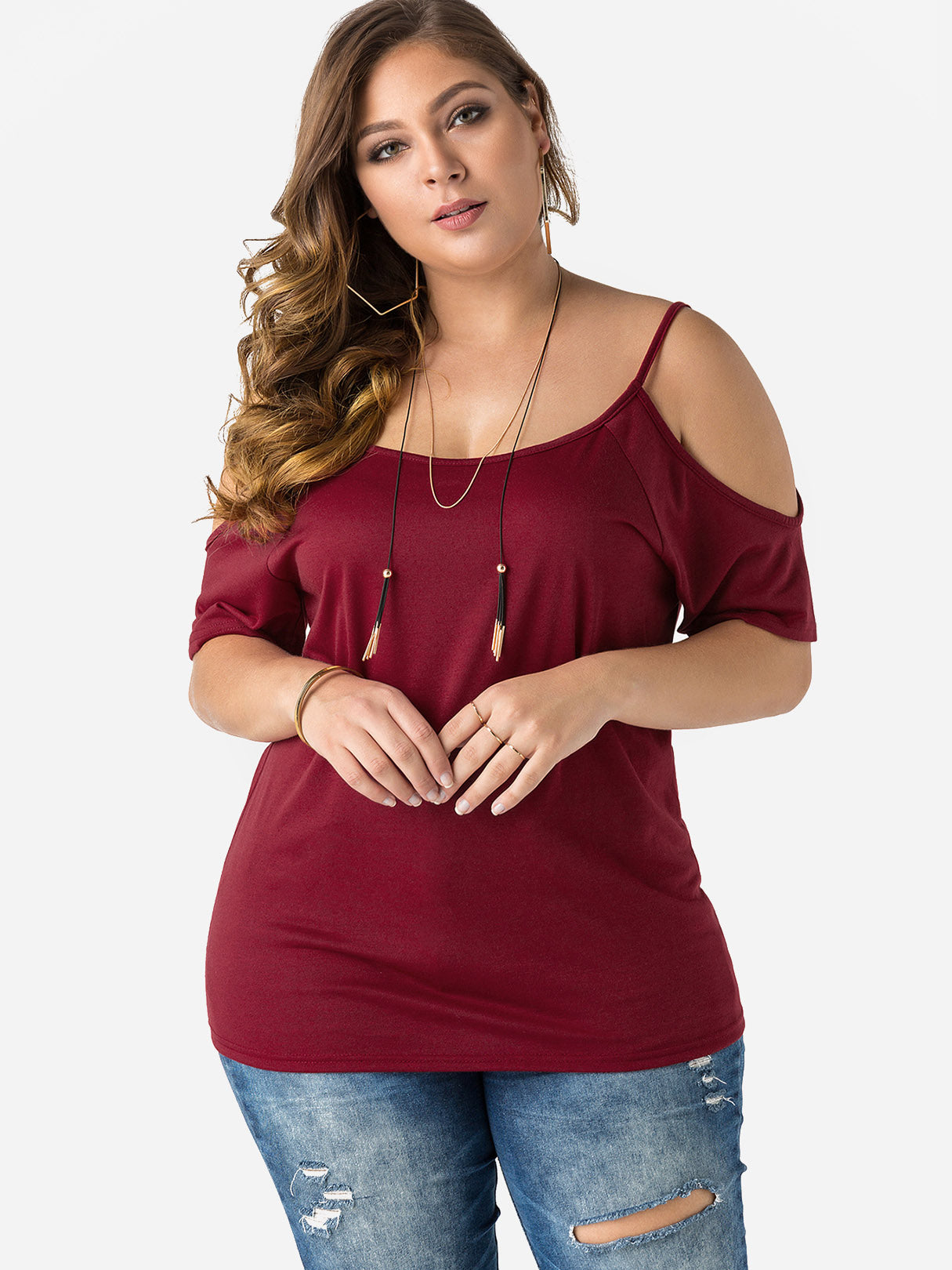 OEM ODM Womens Plus Size Purple Tops