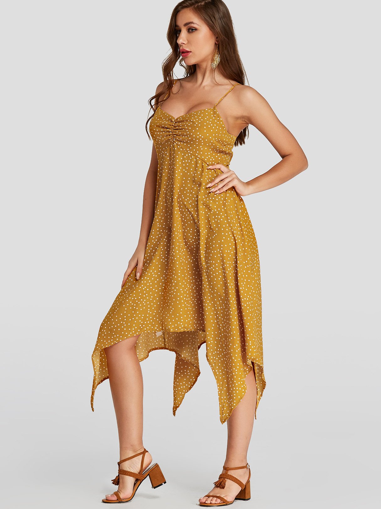 OEM Ladies Yellow Sexy Dresses