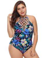 ODM Ladies Sleeveless Plus Size Swimwear