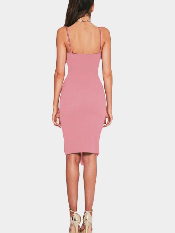 NEW FEELING Womens Pink Sexy Dresses