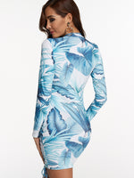 NEW FEELING Womens Blue Bodycon Dresses