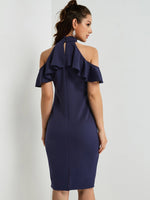 NEW FEELING Womens Navy Sexy Dresses