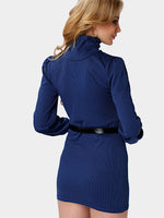 NEW FEELING Womens Blue Bodycon Dresses