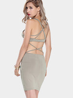 NEW FEELING Womens Grey Sexy Dresses