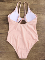 NEW FEELING Womens Pink One-Pieces