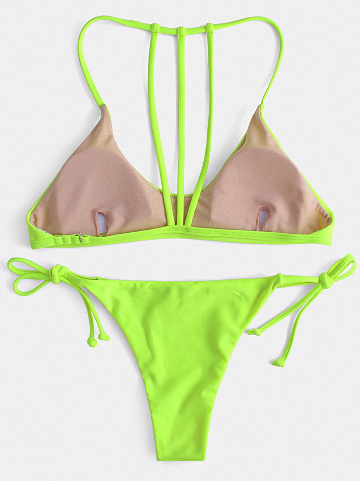 NEW FEELING Womens Green Bikinis