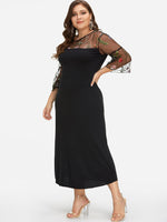 OEM Ladies Black Plus Size Dresses