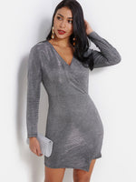 OEM Ladies Silver Bodycon Dresses