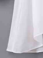 OEM Ladies White V-Neck Dresses