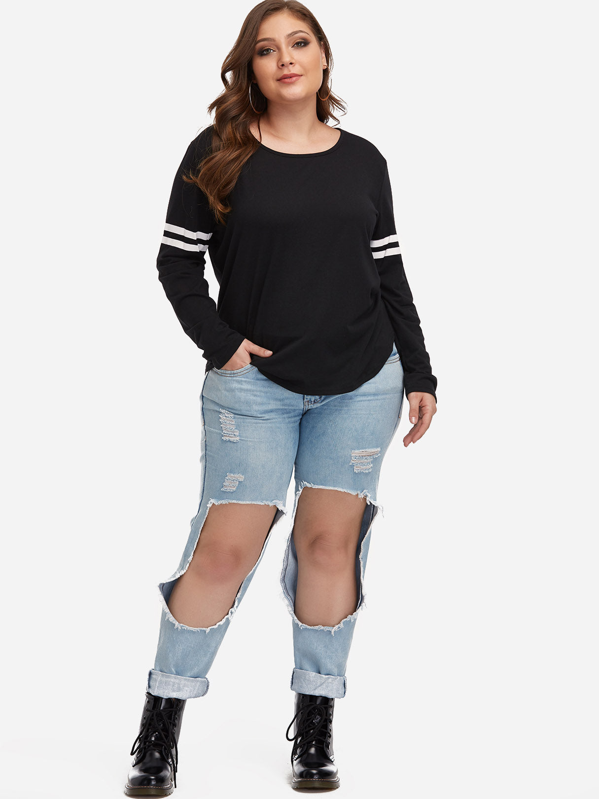 OEM ODM Womens Long Sleeve Plus Size Tops