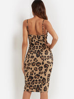 NEW FEELING Womens Leopard Sexy Dresses