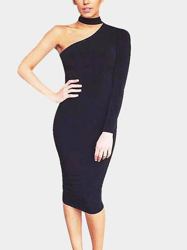 Wholesale Black One Shoulder Dresses