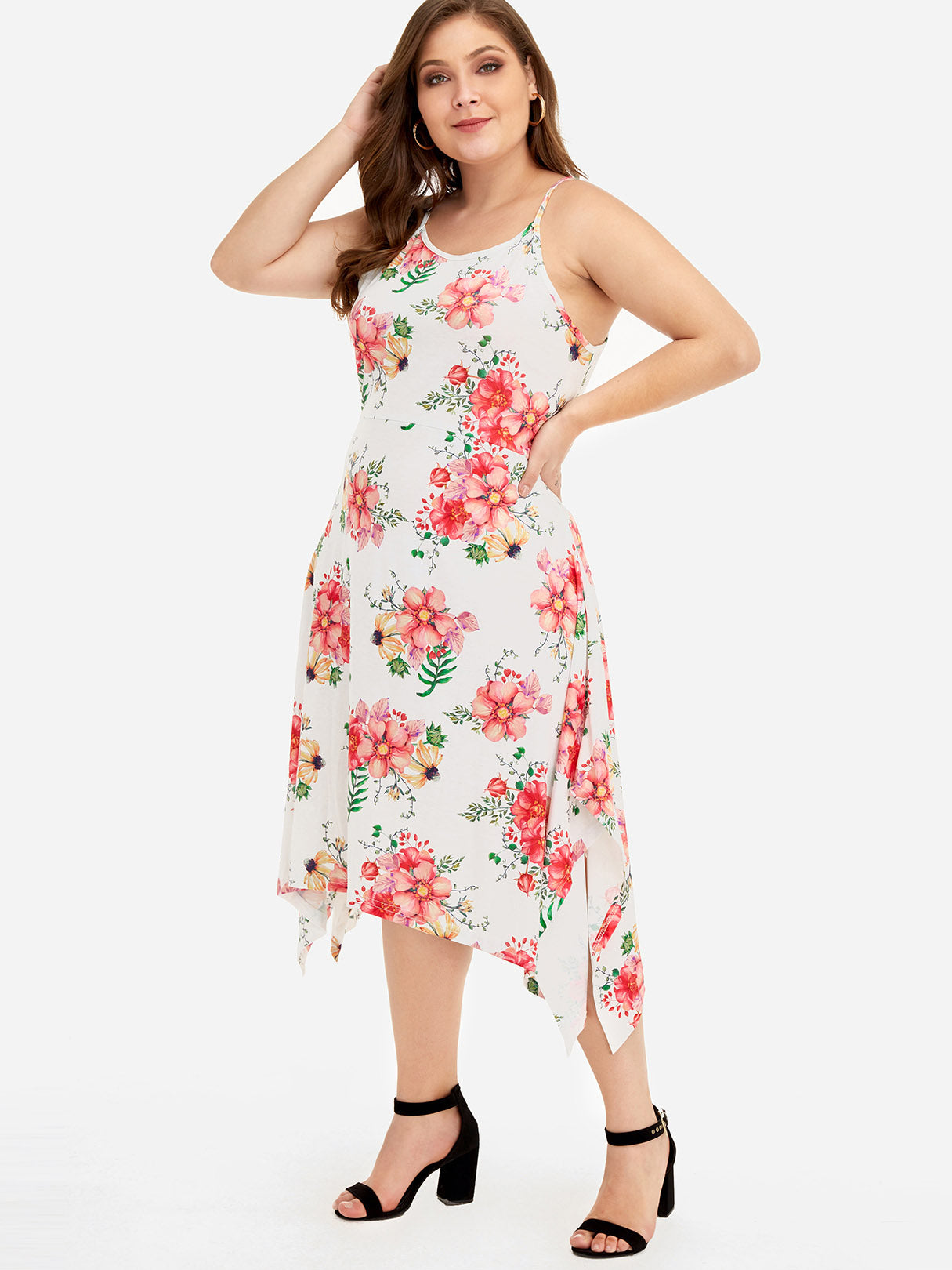 OEM Ladies Floral Plus Size Dresses